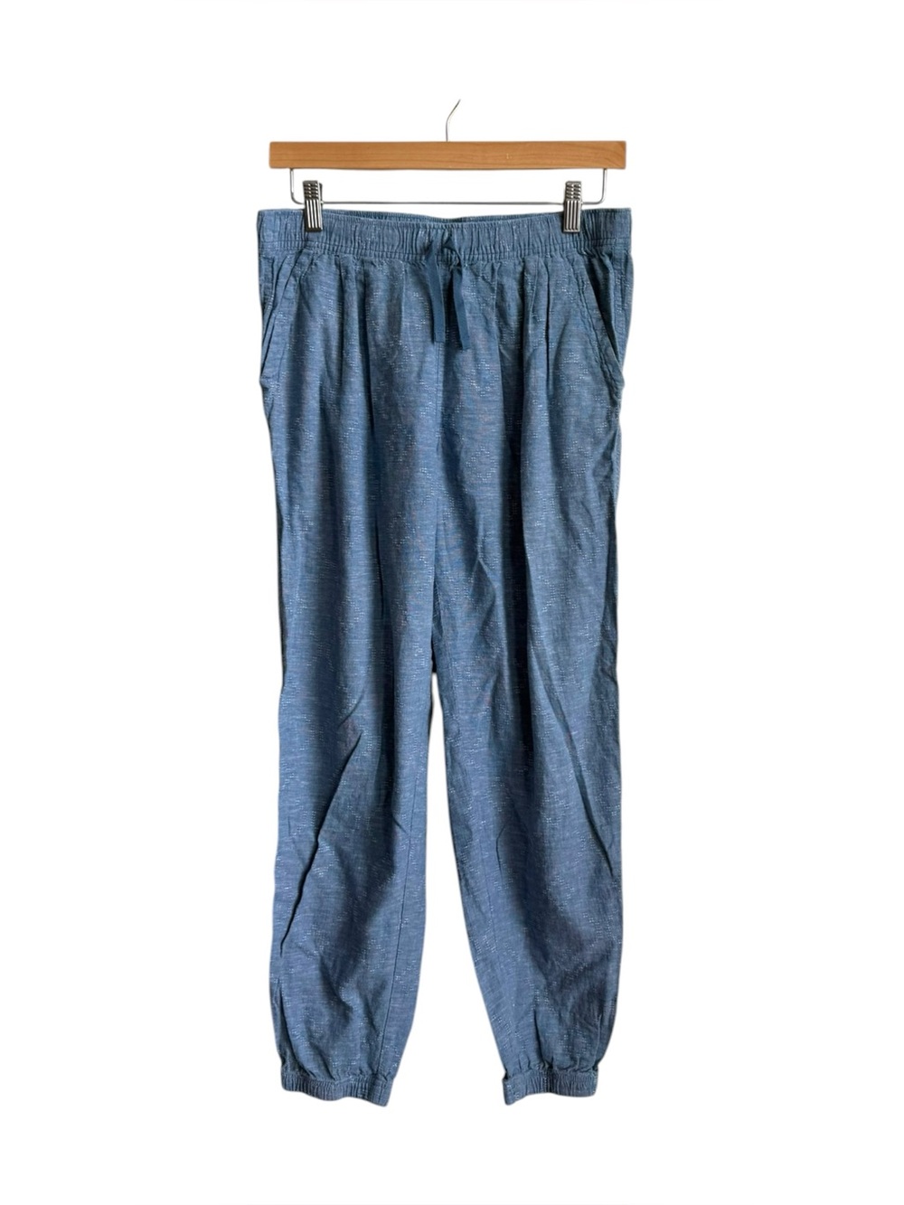 Patagonia Island Hemp Beach Pants Blue Organic Cotton Jogger Size S